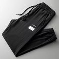 thumbnail image 5 of Pantalones de seda fina de verano para hombre, pantalones casuales para hombre, adolescentes, de secado rápido, deportivos, sueltos, de talla grande, pantalones de protección a la moda, 12 piezas, 5 of 5
