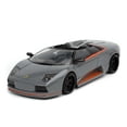 thumbnail image 2 of Lamborghini Murcielago Roadster Gray with Orange Stripes "Hyper-Spec" 1/24 Diecast Model Car by Jada, 2 of 4