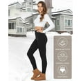 thumbnail image 6 of Wrongduck 2 Pack Fleece Lined Leggings for Women, High Waisted Thermal Winter Yoga Pants, Soft Warm Thick Workout Leggings for Cold Weather, 6 of 10
