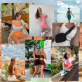 thumbnail image 2 of Workout Sets for Women, Emlimny Seamless Crop Tops Leggings Matching 2 Pieces Outfits, Sexy Two Piece Yoga Workout Outfits, 2 of 5