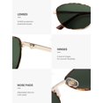 thumbnail image 4 of Gafas de Sol SOJOS Retro Ovaladas Polarizadas SJ1245 para Mujer/Hombre, 4 of 5
