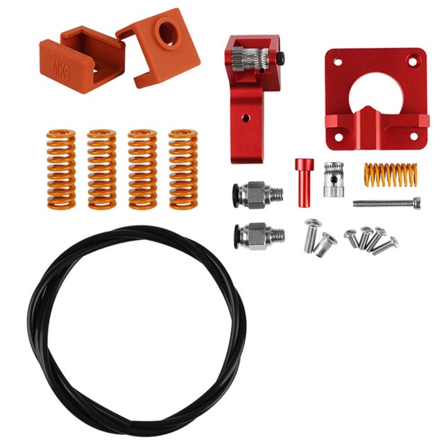 Kit de actualización de aluminio Tubo de calcetín extrusor de resortes para ora 3D pour pour pour Ender-3 Yotijar Extrusora de impresora 3D