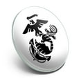 thumbnail image 2 of Marine Corps USMC Black on White Eagle Globe Anchor Officially Licensed Metal 1.1" Tie Tack Hat Lapel Pin Pinback, 2 of 8