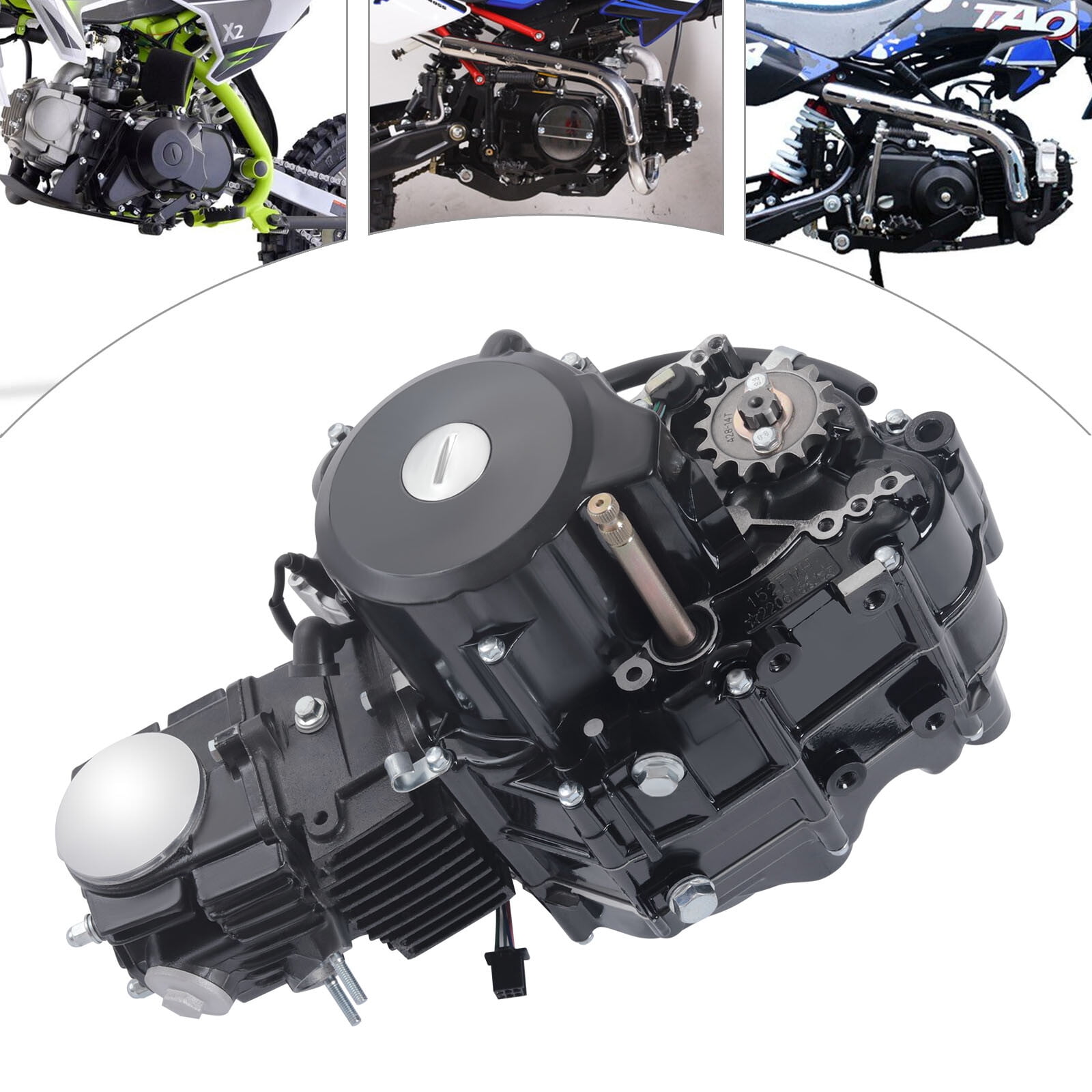 110CC Engine 4 Speed Motor ATV Pit Dirt Bike Semi-Auto Engine Motor Kick Start Carburetor Bike with Reverse Electric Start ForHonda CRF50 CRF70 XR50 XR70 Z50 Z50R CT70