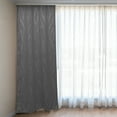 thumbnail image 2 of WEUVEB Grey Polyester Blackout Window Curtain Panel with Grommet for Bedroom and Living Room, 2 of 8
