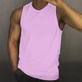thumbnail image 2 of KPOPLK Mens Muscle Tank Tops Gym Workout Athletic Tank Top Summer Spring Solid Color Casual Sleeveless Cotton Tee Shirts Valentine'S Day s(Rose Gold,M), 2 of 8