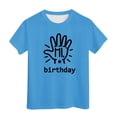 thumbnail image 1 of Chemises pour Filles Imprimé Manches Courtes Col Rond Vêtements d'Été Filles T-Shirts 6-7 Ans Mode Filles, 1 of 4