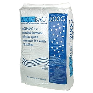 Granular Insecticide - AquaBac Granular 40lb- Mosquito Larva Killer Insecticide
