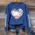 thumbnail image 4 of HUITKMM Chandails d'Automne pour Femmes Chandail à Manches Longues Col Rond Imprimé Football Chandail Décontracté pour Usage Quotidien et Activités Sportives Chemise Athlétique Douce et Confortable, 4 of 5