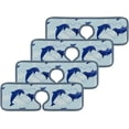 thumbnail image 3 of 3 Pcs SKYSONIC Faucet Absorbent Mat Dolphins Couple in The Sea Washable Counter Drying Pads Behind Faucet for Kitchen Bathroom, 3 of 7