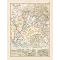 thumbnail image 2 of Bartholomew 25x32 White Modern Wood Framed Museum Art Print Titled - Northwest India Pakistan - Bartholomew 1892, 2 of 4