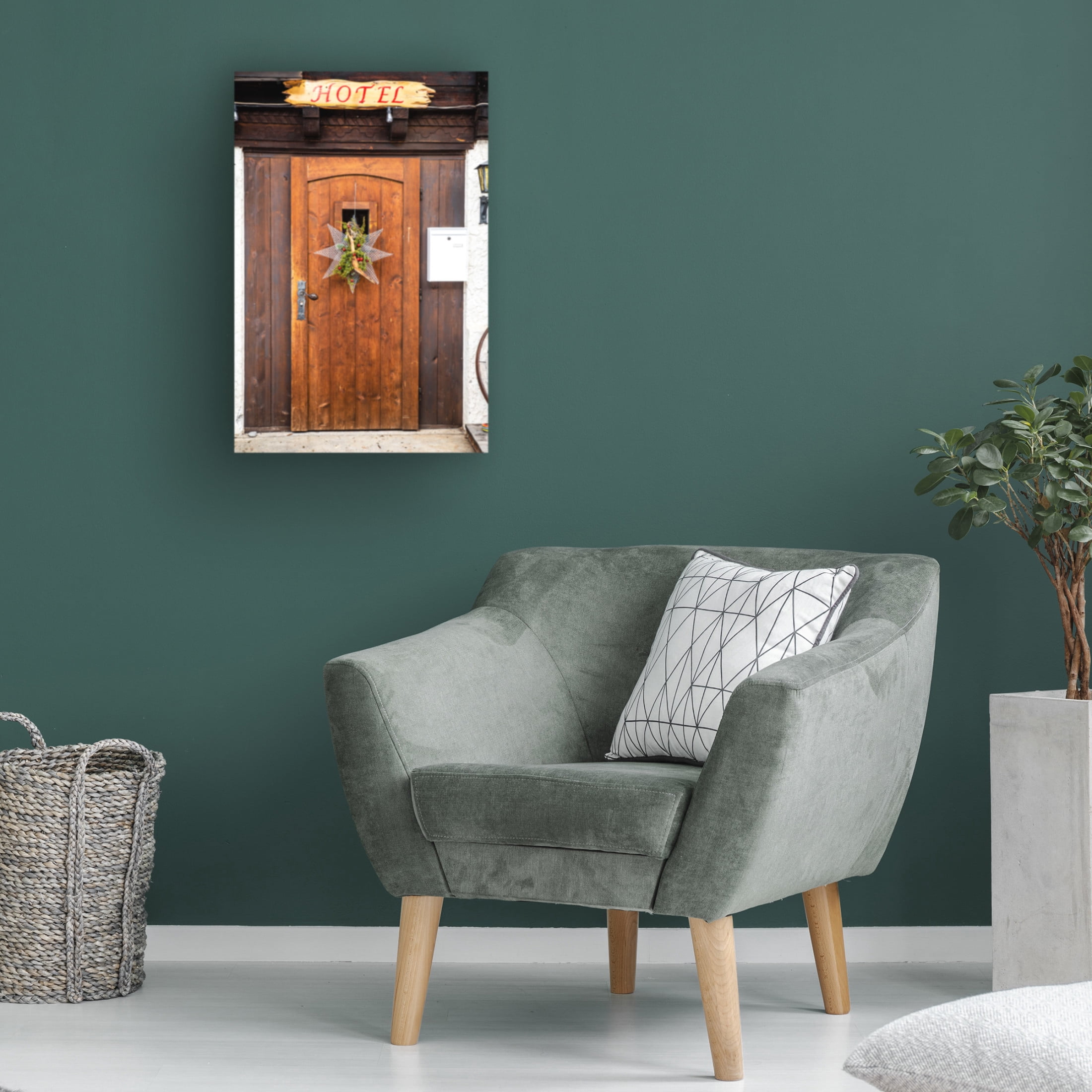 Canvas Wall Art - Allison Burton 'InterlakenSwitzerland' Wall Art for Living Room, Bedroom, or Office Décor by Trademark Fine Art - 16 x 24 Inches