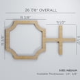 thumbnail image 2 of Ekena Millwork 26 7/8"W x 15 3/8"H x 1/4"T Medium Bradley Decorative Fretwork Wood Wall Panels, Cherry, 2 of 14