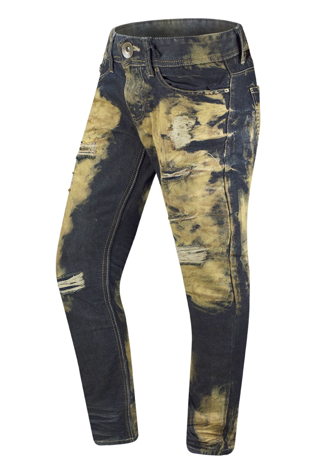 distressed paint jeans mens