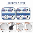 thumbnail image 6 of Xecao Bulldog Friend for Foldable Car Sun Shades (2-Pack) offer sun protection with an easy-fold design for convenient windshield shading., 6 of 7