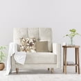 thumbnail image 3 of Achim Tranquil Tan 18" Decorative Square Throw Pillow, 3 of 5