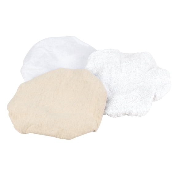 Performance Tool W60112 6-Inch Polishing Bonnets, Application, Removal, Polisher, Car Detailing, Automotive Paint Pads, Remove Paint Scuffs (3 Piece Set) - White