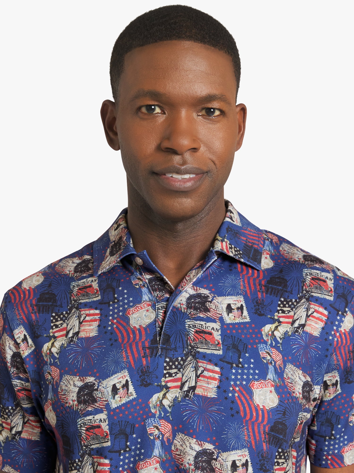 Chaps Men's Printed Performance Polo, Sizes S - 2XL
