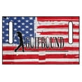 thumbnail image 2 of XYZCANDO American Flag Golf Cart Seat Cover with 4 Front Pockets - Universal Non-Slip Washable Terry Cloth Cover for 2-Seat Golf Carts, 2 of 8