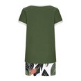 thumbnail image 5 of TaTaai Women's 2 Piece Lounge Set Short Sleeve Round Neck Top and Elastic Waist Shorts Random Print Tie Side Pockets Casual Summer Home Gift, 5 of 6