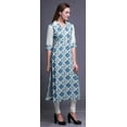 thumbnail image 2 of Bimba Rayon Straight Long Tunic Dresses For Women Printed Indian Clothing, 2 of 5