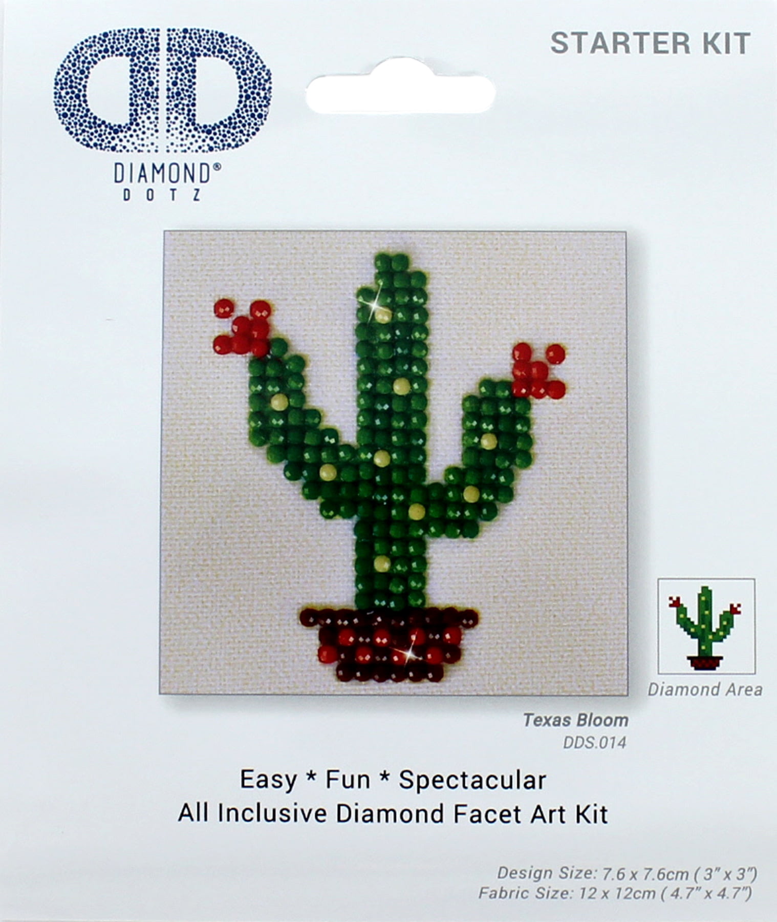 Diamond Dotz Diamond Embroidery Facet Art Kit 4X4-Love w/Frame