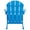 Pacific Blue, variant on Polytrends  Laguna Hdpe All Weather Outdoor Patio Rocking Chair Weathered Wood