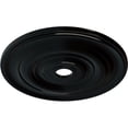 thumbnail image 3 of Ekena Millwork 26 1/2"OD x 3 5/8"ID x 1 1/2"P Jefferson Ceiling Medallion (Fits Canopies up to 5"), Hand-Painted Black Pearl, 3 of 6