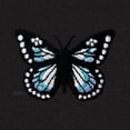 thumbnail image 2 of Dalix Butterfly Embroidered Shorts Elastic Drawcord Pocket Key Loop Active Womens in Black S Small, 2 of 5