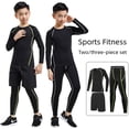 thumbnail image 5 of Mallas de entrenamiento para niños, ropa de secado rápido, ropa de otoño e invierno para niños, baloncesto, fútbol, ropa deportiva de fitness, traje para niños, 5 of 5