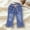 Blue#3, variant on SERTG Girls Straight Wide Leg Jeans Loose Fit Bow Tie Belt Elastic Waist Kids Spring Summer Casual Long Pants Everyday Trousers(Blue,4-5 Years)