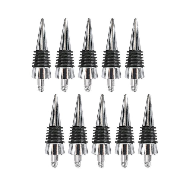 10 Pcs Thread Wine Bottles Metal Stoppers Set,blank Bottles Stopper Gifts For Wedding Wine Party