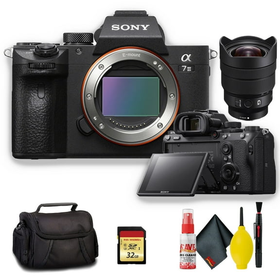Sony Alpha a7 III Mirrorless Digital Camera with Sony FE 12-24mm F/4 G E-Mount Lens - Standard Kit(International Model)