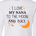 thumbnail image 4 of Inktastic I Love My Nana To The Moon and Back Long Sleeve Youth T-Shirt, 4 of 5
