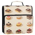 thumbnail image 5 of FORMRS Zipper Binder with Shoulder Strap 2-inch Ring 500 Sheet Capacity File Bag, Red Cakes, 5 of 5