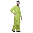 thumbnail image 4 of Atasi Pathani Kurta Pyjama Wedding Kurta Pajama For Boys Summer Clothing, 4 of 5