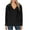 Black, variant on Lenpel Women's Fall Fashion Tops Long Sleeve V Neck Lapel Solid Color Oversized Shirts Casual Loose Blouses