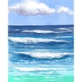 thumbnail image 3 of Boho Hue Studio 12x14 Black Modern Framed Museum Art Print Titled - Coastal Waves, 3 of 5