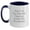 White/Navy, variant on Funny Housekeeper Two Tone Coffee Mug Gifts from Men, Housekeeper Birthday Unique Finds