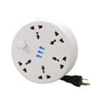 thumbnail image 4 of Power Strip Extension Board Extension Cord with Retractable 2 Meter Cord for Home Office Desk and Bedroom, 4 of 9