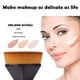 thumbnail image 3 of Brocha de maquillaje plana Kabuki hexagonal para rostro, colorete, polvos líquidos y base de maquillaje (negra), 3 of 5