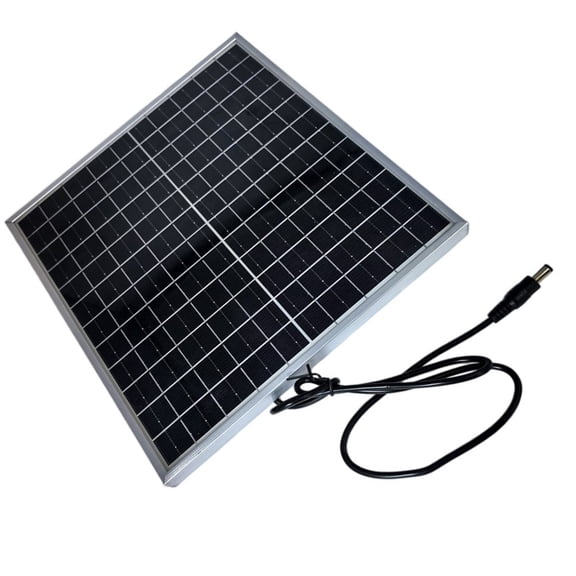 TeeRees 12W Waterproof Solar Panel with Dc Quick Connector Photovoltaic Power Generation,Dc Port