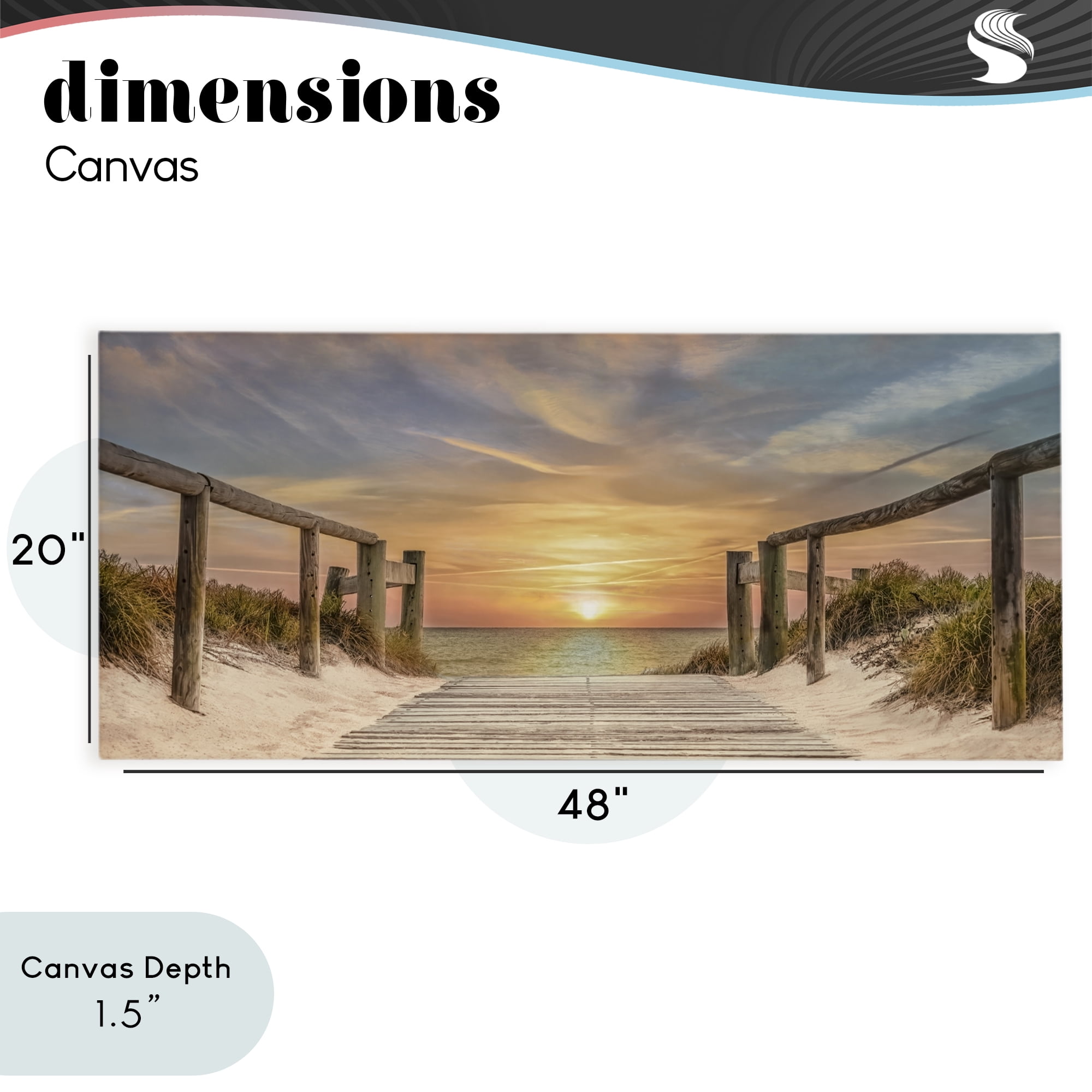 Stupell Industries Pathway To Sunset Canvas Wall Art, design by Mike Caliascibetta