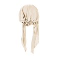 thumbnail image 4 of Women Muslim Headscarf Hat Pre Tied Hair Loss Turban Solid Color Chemo Baseball Cap Slouchy Bonnet Head Cover, 4 of 7