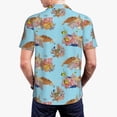 thumbnail image 4 of Daiia Turtles And Corals Pattern Men’s Polo Shirts,Solid Deck Shirt,Classic Fit, Breathable Cotton Polo for Casual and Sport Wear-Medium, 4 of 9