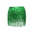thumbnail image 5 of Coduop Women Belly Skirt,Sequined Fringe Miniskirt,Mini Skirt for Dance Performance,Rave Party, 5 of 9