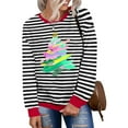 thumbnail image 4 of Winter Saving Talove Long Sleeve Shirts for Women Funny Graphic Sweatshirt Fall Fashion Must Haves Dressy Black Tops Womens Tops Dressy Christmas Shirts, 4 of 4