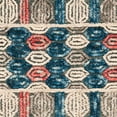 thumbnail image 3 of SAFAVIEH Trace Earnestine Geometric Striped Wool Area Rug, Grey/Navy, 3' x 5', 3 of 4