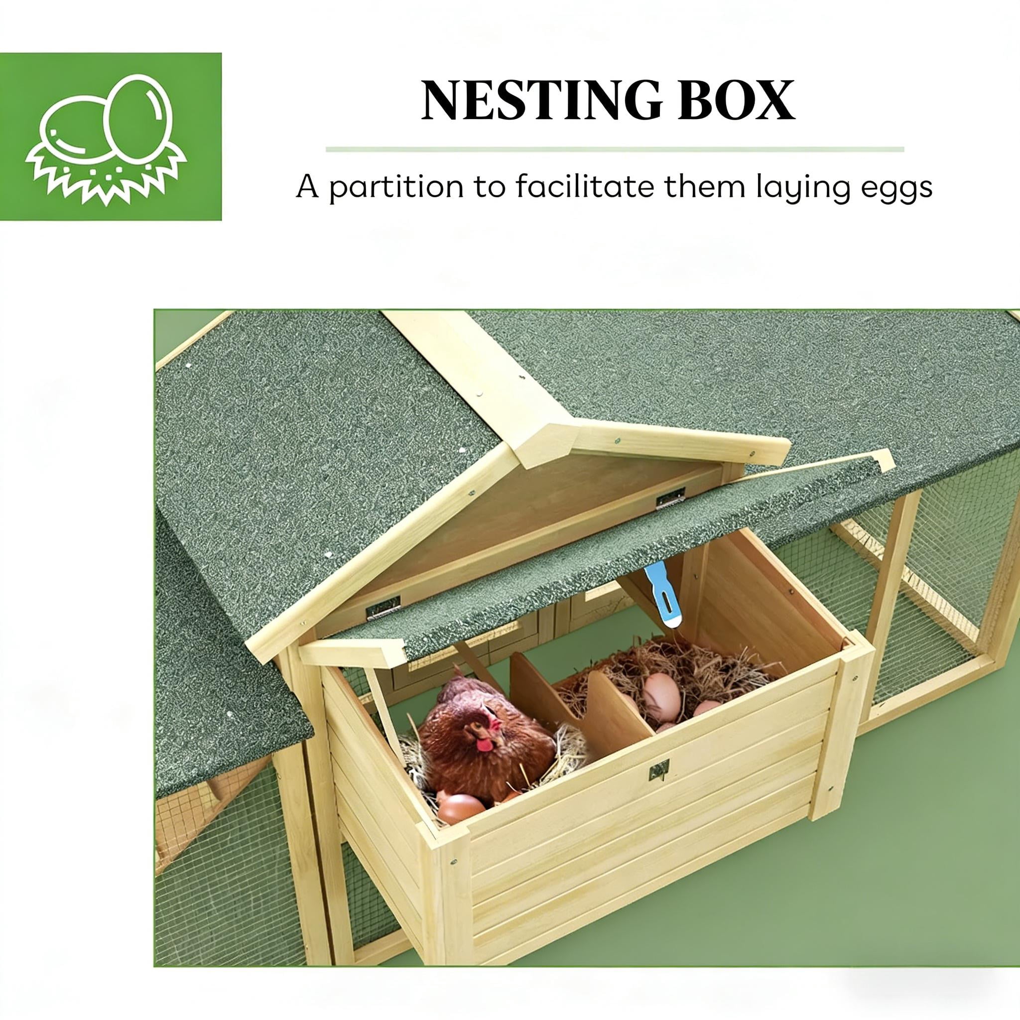 Stable Pet House, Backyard Chicken Coop, Wooden Chicken Coop, Spacious Chicken House