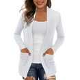 thumbnail image 1 of Womens Open Front Plus Size Chunky Knit Cardigan Sweaters Dressy Long Sleeve Fall Soft Cardigan Outwear with Pockets, 1 of 5